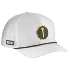 Greenside Perforated Hat - Performance White Golf Hat - birdiproshop